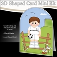 3D Shaped Card Kit - Little Footballer Plays for Milton Keynes