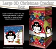 3D Large Christmas Cracker Box -  Pip Penguins is Carol Singing