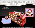 3D Christmas Cake Slice Treat Box Gift Set Mini Kit - Snowman Rio has an Xmas Pud