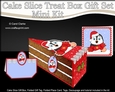 3D Christmas Cake Slice Treat Box Gift Set Mini Kit - Pip Penguin has an Xmas Cracker