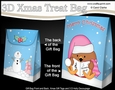 3D Christmas Gift Bag Mini Kit - Bobbin Robin is Carol Singing