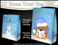 3D Christmas Gift Bag Mini Kit - Bobbin Robin is Carol Singing