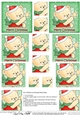 Hunney Bear Robert has a Christmas Star - Pyramage sheet