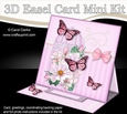 3D Easel Card Mini Kit - Pretty Floral Birdcage with Butterflies