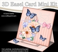 3D Easel Card Mini Kit - Pretty Floral Birdcage with Butterflies