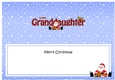 Large DL Merry Christmas GREAT GRANDDAUGHTER insert with Santa 3D decoupage