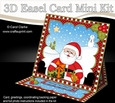 3D Easel Card Mini Kit - Christmas Santa has lots of Presents!