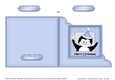 Cute Penguin has a Christmas Star - Cut and Fold Corner Card