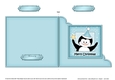 Cute Penguin has a Christmas Star - Cut and Fold Corner Card