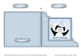 Cute Penguin has a Christmas Star - Cut and Fold Corner Card