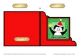 Cute Penguin has a Christmas Star - Cut and Fold Corner Card