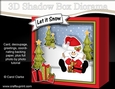 3D Christmas Diorama Shadow Box Card Mini Kit - Snowball Sam has Xmas Presents