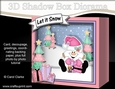 3D Christmas Diorama Shadow Box Card Mini Kit - Snowball Sam has Xmas Presents