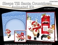 3D Animated Sleeps Till Santa Christmas Postbox Countdown Card Kit - Rudolph is Snowballing!