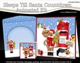 3D Animated Sleeps Till Santa Christmas Postbox Countdown Card Kit - Rudolph is getting ready for Santa!