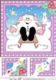 Christmas Snowball Sam 8 x 8 Scalloped Corner Topper