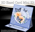 3D Easel Card Mini Kit - A Touch of Elegance - Flowers, Lace, Butterflies & Pearls