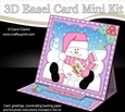 3D Easel Card Mini Kit - Christmas Snowman Oli wants it to Snow!