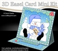 3D Easel Card Mini Kit - Christmas Snowman Oli wants it to Snow!