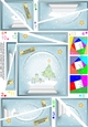 Christmas Snowglobe Twisted Spiral Side Stacker - Xmas Tree
