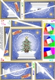 Christmas Snowglobe Twisted Spiral Side Stacker - Xmas Tree