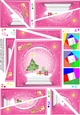 Christmas Snowglobe Twisted Spiral Side Stacker - Xmas Tree