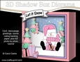 3D Christmas Diorama Shadow Box Card Mini Kit - Snowman Oli has Xmas Presents
