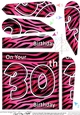 Fun Zebra Striped 30th Birthday Fan Pyramage Topper