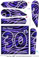 Fun Zebra Striped 30th Birthday Fan Pyramage Topper