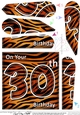 Fun Zebra Striped 30th Birthday Fan Pyramage Topper