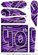 Fun Zebra Striped 40th Birthday Fan Pyramage Topper