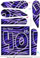 Fun Zebra Striped 40th Birthday Fan Pyramage Topper