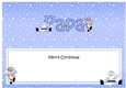 Large DL Merry Christmas PAPA with Santa & Rudolph insert