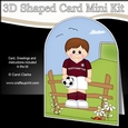 3D Shaped Card Kit - Little Footballer Plays for Northampton