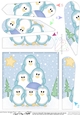 Christmas Penguins Tree Felties Fan Pyramage Topper