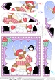 Christmas Rudolph Fan Pyramage Topper