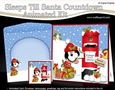 3D Animated Sleeps Till Santa Christmas Postbox Countdown Card Kit - Cute Penguin has a Letter for Santa