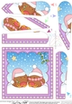 Christmas Fan Pyramage Topper - Bobbin Robin
