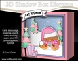 3D Christmas Diorama Shadow Box Card Mini Kit - Bobbin Robin is Snowballing