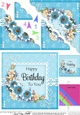 A Touch of Elegance Birthday Flowers Pearls and Lace Scalloped Corner Stacker