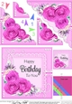 A Touch of Elegance Birthday Flowers Pearls and Lace Scalloped Corner Stacker