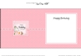 A Touch of Elegance Birthday Flowers Pearls and Lace square landscape insert