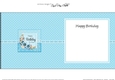 A Touch of Elegance Birthday Flowers Pearls and Lace square landscape insert