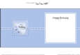 A Touch of Elegance Birthday Flowers Pearls and Lace square landscape insert