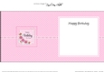 A Touch of Elegance Birthday Flowers Pearls and Lace square landscape insert
