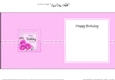 A Touch of Elegance Birthday Flowers Pearls and Lace square landscape insert