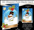 Christmas 3D Shaped No-Hole Fold Back Mini Kit - Snowman Rio has a Letter for Santa