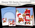 3D Animated Sleeps Till Santa Christmas Postbox Countdown Card Kit - Snowman Oli wants Santa to Stop Here!