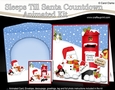 3D Animated Sleeps Till Santa Christmas Postbox Countdown Card Kit - Snowman Oli has a Letter for Santa