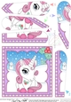 Christmas Unicorn Fan Pyramage Topper